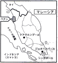 ペナン州位置図