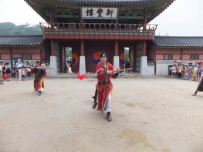 民族伝統武芸の公演