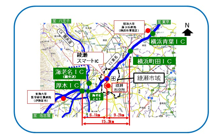 綾瀬位置図