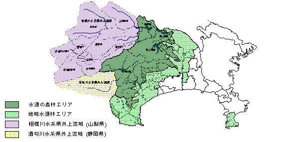 水源環境保全・再生施策対象地域地図