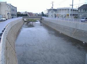 山王川河川改修状況