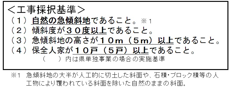 工事採択要件