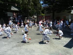 根府川寺山神社の鹿島踊りの画像