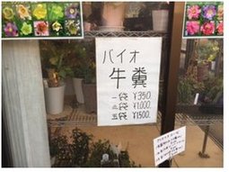 完成堆肥は、倉庫内で袋詰めされ、隣接する園芸店舗で委託販売されている