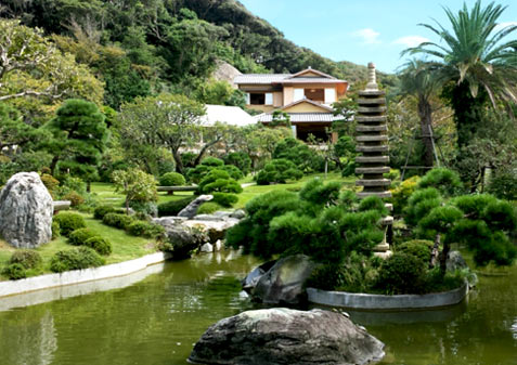 神奈川県立大磯城山公園の池をぐるっとまわったら、亀島を発見したよ。