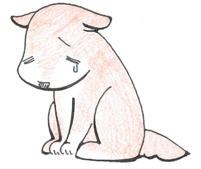 悲しい犬