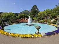 箱根強羅公園の噴水の写真