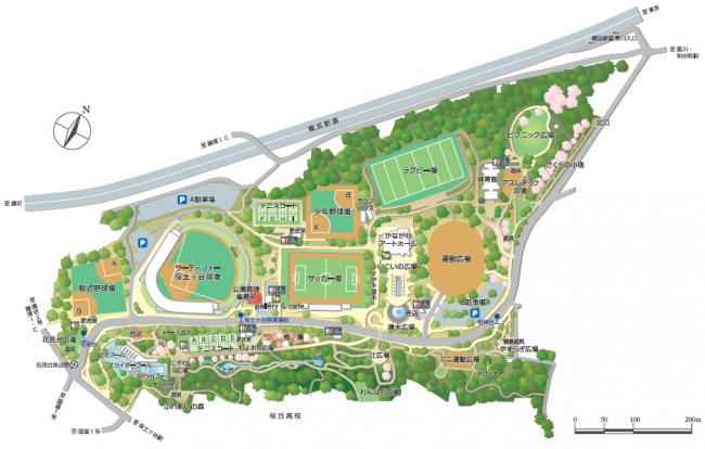 県立保土ケ谷公園マップ