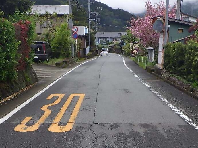 カラー舗装化前の写真