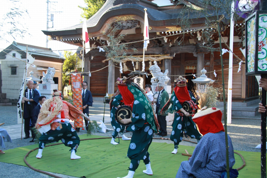 田名八幡宮「獅子舞」