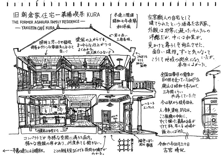 古宮君が書いてくれた旧朝倉邸解説