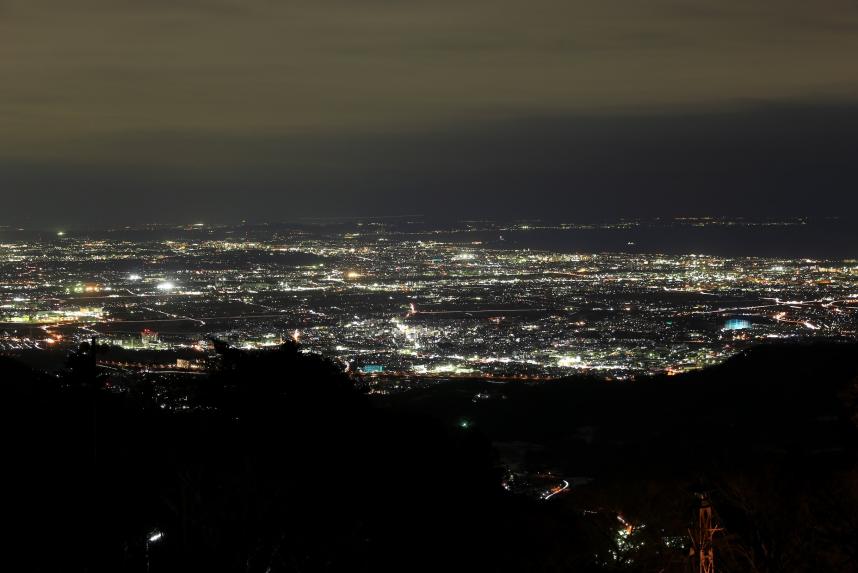 大山の夜景