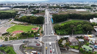 新道大橋付近