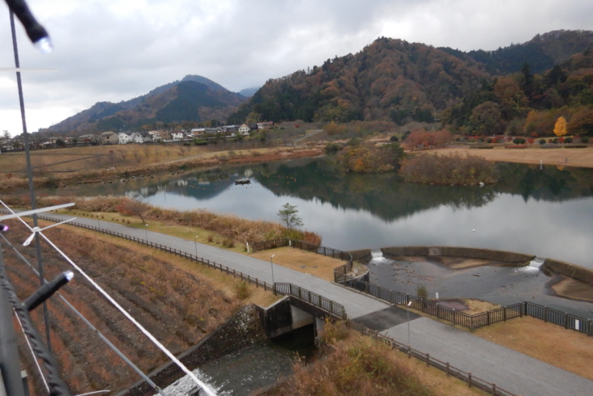 吊り橋からの風景