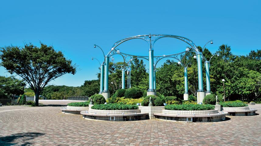 麻溝公園-中央広場の風景