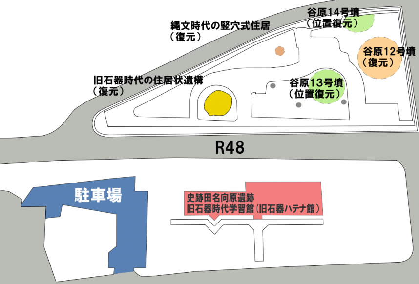 旧石器ハテナ館マップ