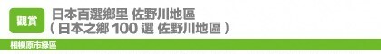 日本百選鄉里　佐野川地區 （日本之鄉100選　佐野川地區）
