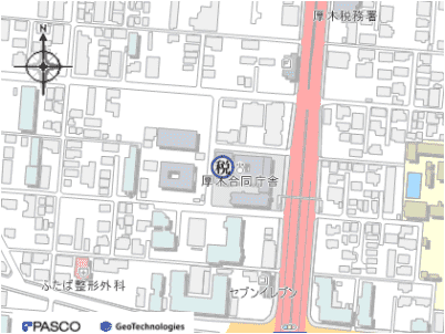 厚木県税事務所地図