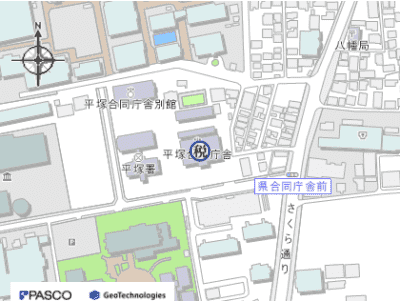 平塚県税事務所地図