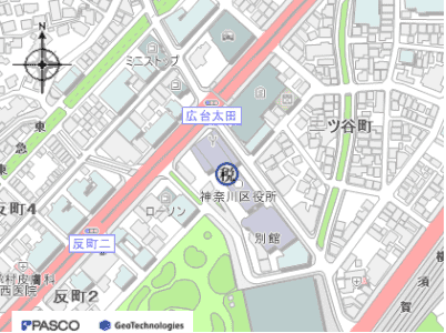 神奈川県税事務所地図
