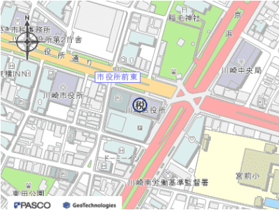 川崎県税事務所地図