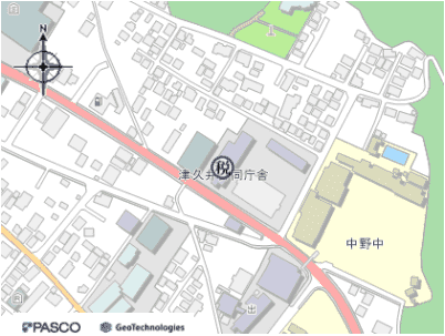 相模原県税事務所津久井支所地図