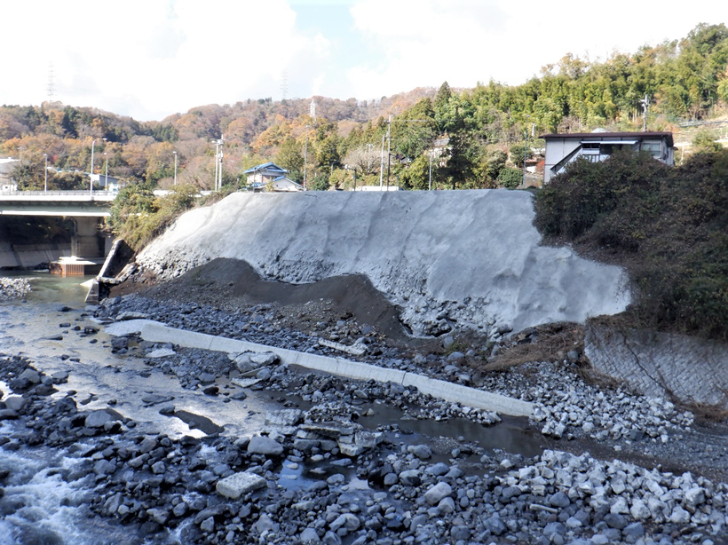 二級河川酒匂川（山北町川西）災害復旧工事