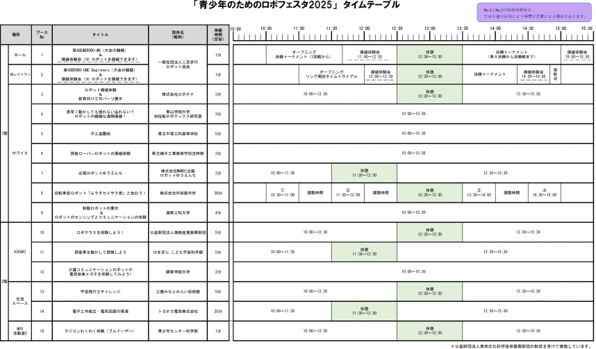 タイムテーブル1115