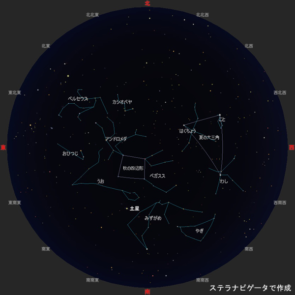 今月の星空主な星座