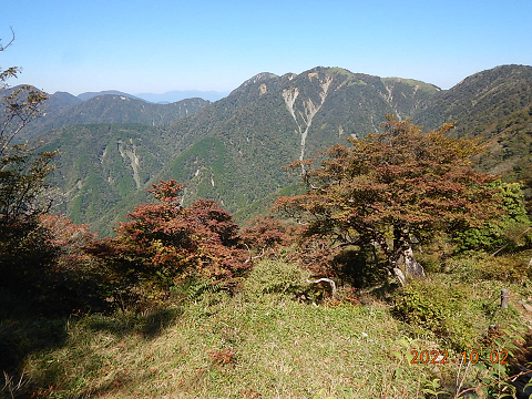 221002塔ノ岳山頂周辺