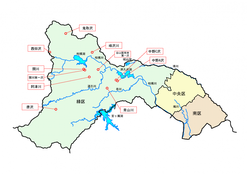 砂防事業管内図