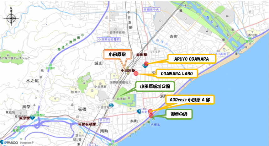 小田原駅周辺地図