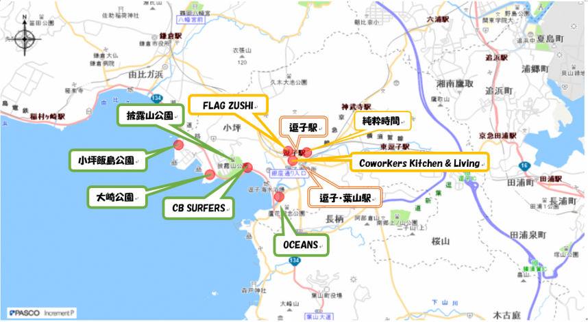 逗子周辺地図