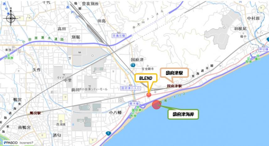 国府津駅周辺地図