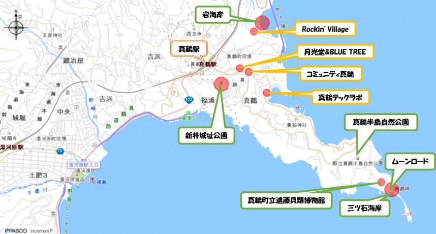 真鶴駅周辺地図