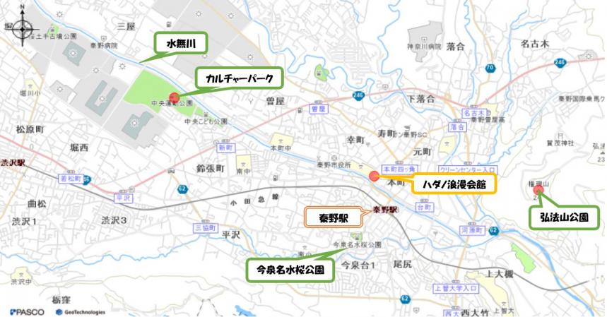 秦野駅地図