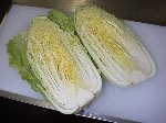 写真：たて（縦）に二つ割る