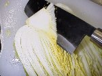 写真：水を良く切る