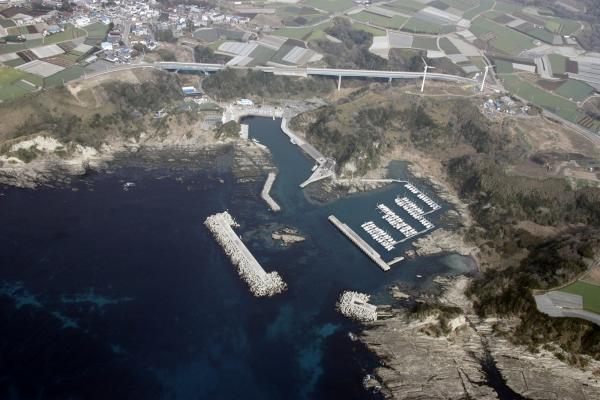 宮川湾上空から