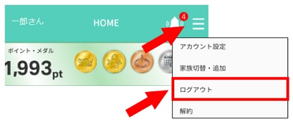 logout