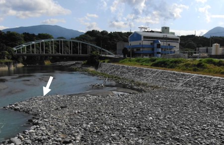 酒匂川の護岸整備（南足柄市）