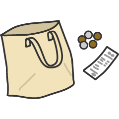 お金を渡すイラスト