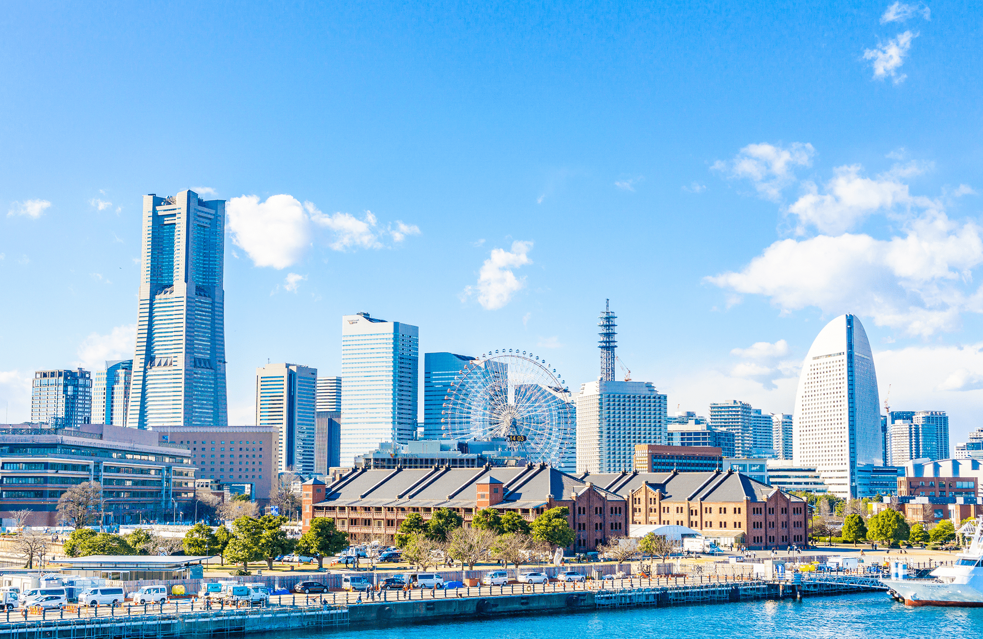 标示出神奈川县的日本地图