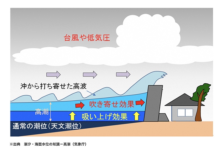 高潮・高波のメカニズム