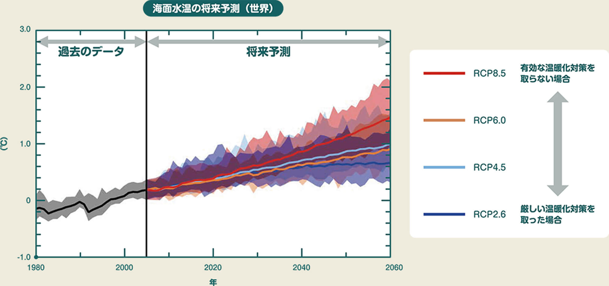 海面水温の将来予測（世界）