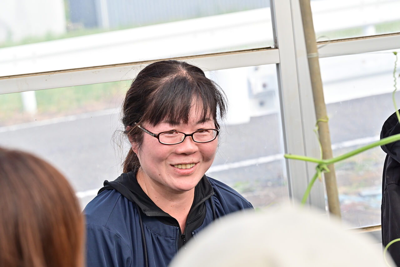 あさつゆ広場で未来の自分重ねる