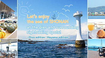 Let's enjoy the sea of SHONAN at the pier and surrounding sightseeing spots!
