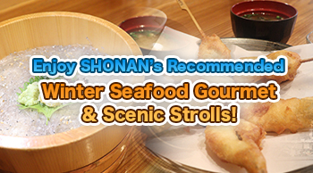 vol.58 Enjoy SHONAN’s Recommended Winter Seafood Gourmet & Scenic Strolls!