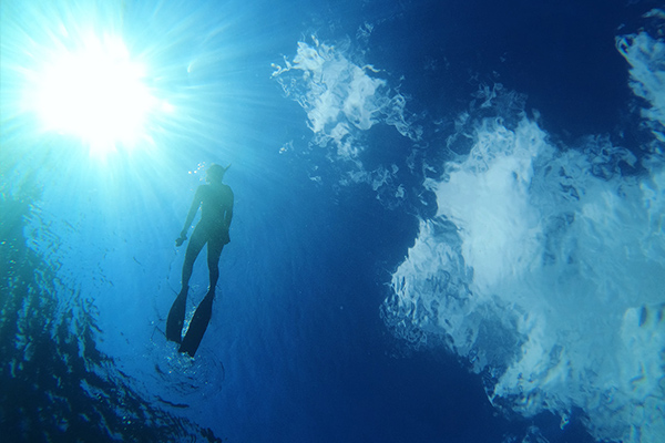 다이빙하는 사람