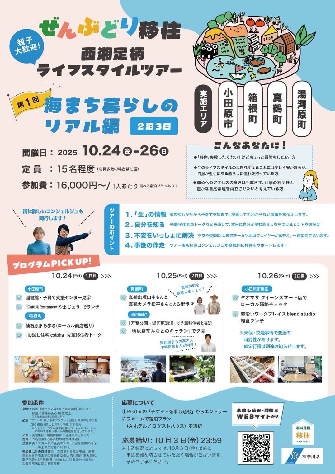 【ぜんぶどり移住】西湘足柄ライフスタイルツアー!チラシ裏